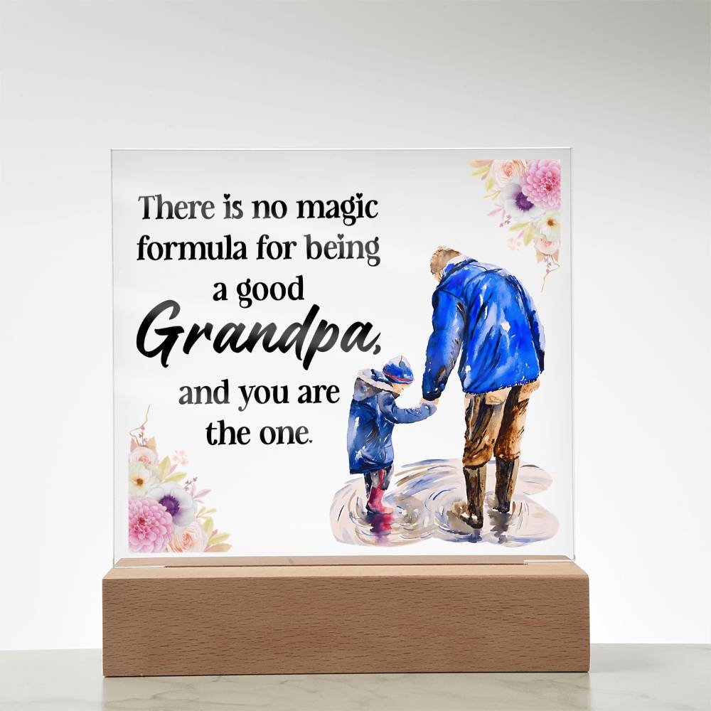 Acrylic Square Design - Grandpa